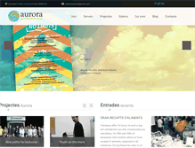 Tablet Screenshot of projecteaurora.com